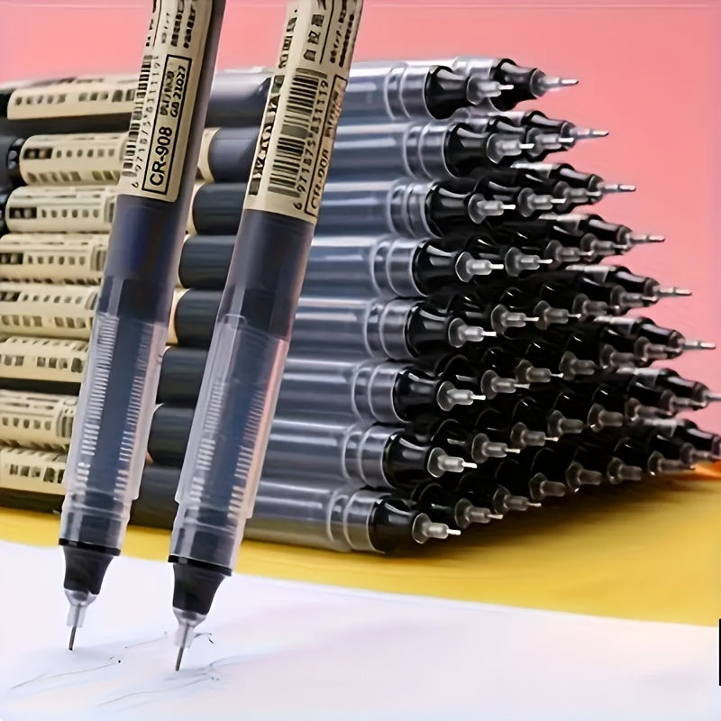 30-Pack Quick-Dry Gel Pens 0.5mm Fine Tip – Black, Blue & Red Smooth Writing Ink, Safety Cap, Bulk Pen Set for Students, Exams, Office, Journaling & Everyday Use