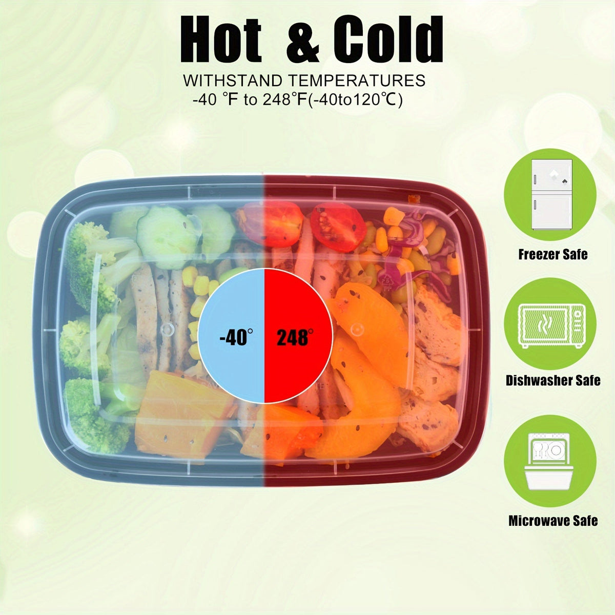 28oz Meal Prep Containers 50 & 150-Pack with Lids – BPA-Free Leakproof 1-Compartment Disposable Plastic Bento Lunch Box, Stackable, Microwave Dishwasher Freezer Safe Food Storage