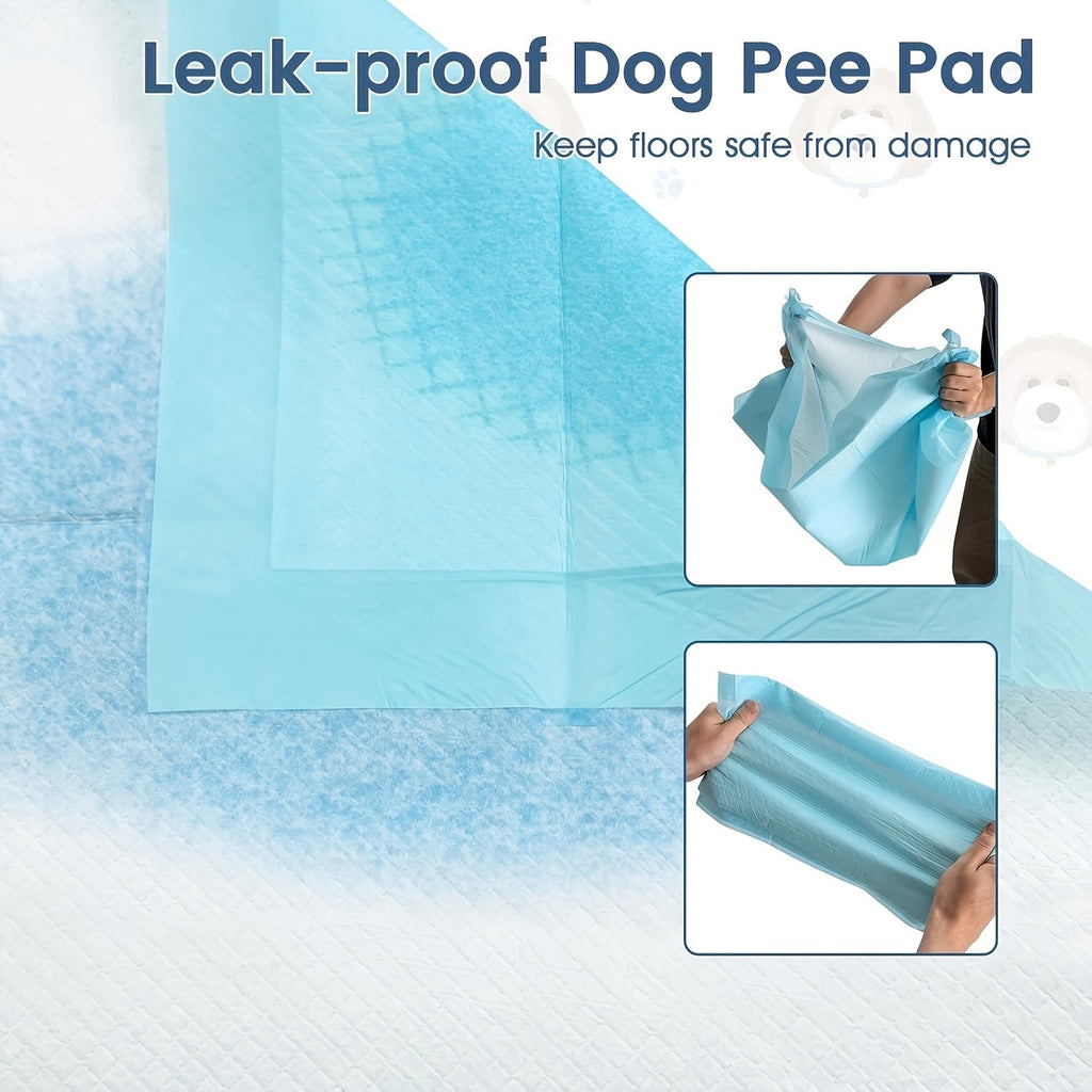 Dog Pee Pads 58x32 Inch Extra Large 40 Count Super Absorbent Leak-Proof Odor Control Disposable Puppy Training Pads Large Dogs Cats Adult Incontinence Crate Travel