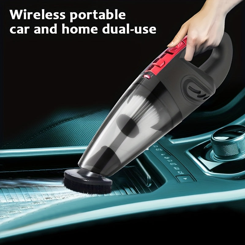 Handheld Car Vacuum Cleaner 4200PA Strong Suction 1800mAh Rechargeable Cordless Low Noise 65dB 4 Accessories for Car Interior Home Pet Hair Upholstery Pink Gift for Women 3 Color Options