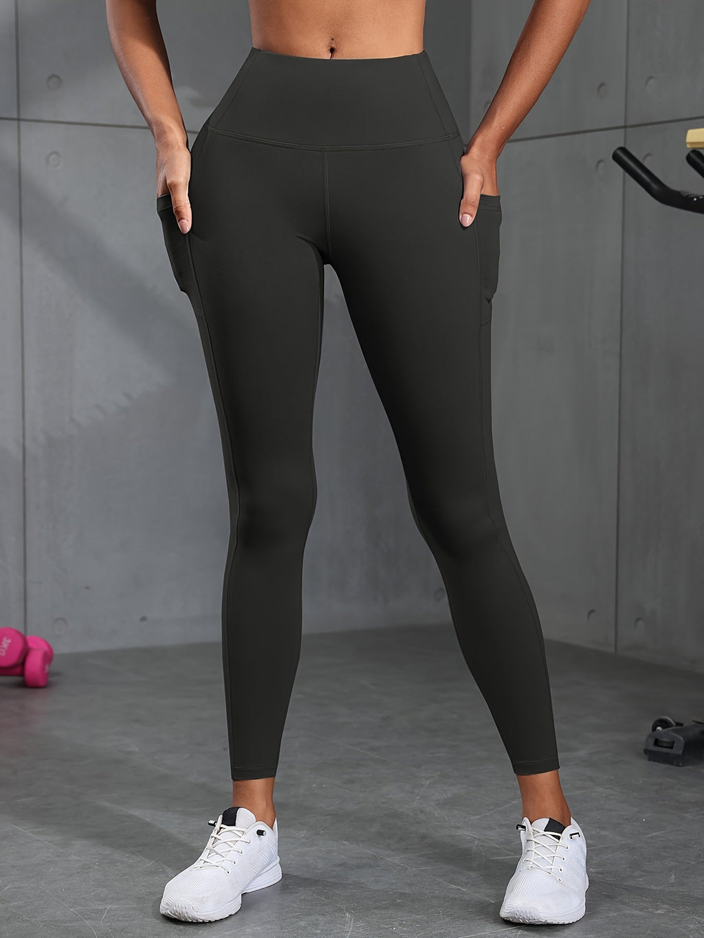 High Waist Leggings with Pockets Women 6 Pack Buttery Soft Tummy Control Yoga Pants Multicolor Sets S-XXL