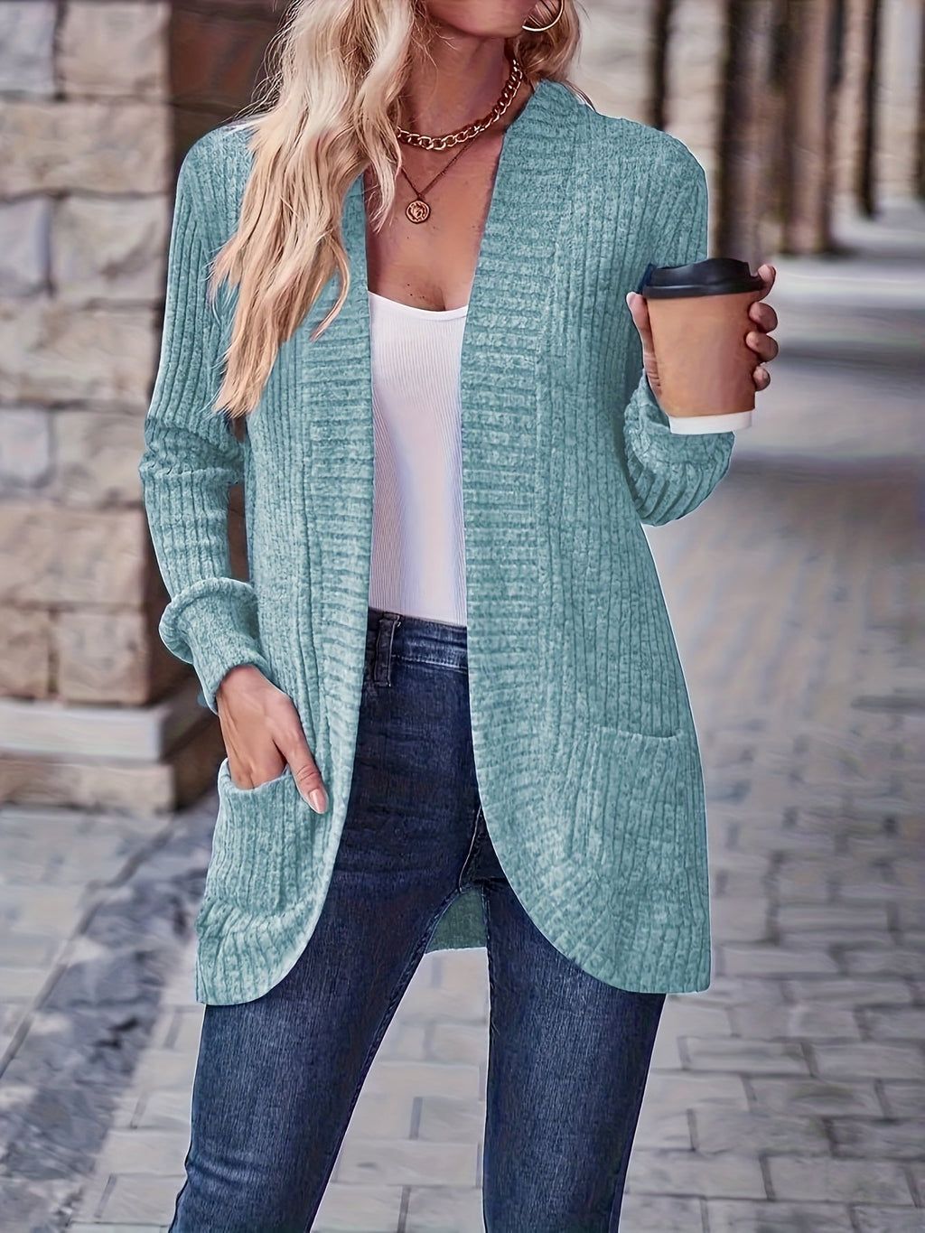 Loose Casual Long Sleeve Blouse Women Solid Color Pocket Splicing Relaxed Fit Top 10 Colors S-XXL Spring Fall Everyday