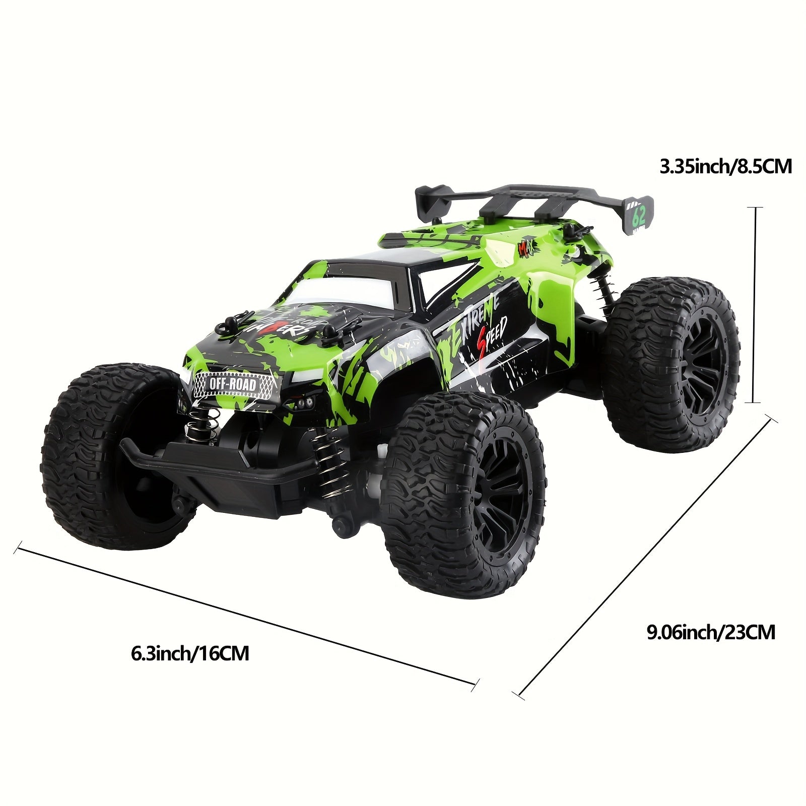 2.4GHz Alloy Body RC Off-Road Car for Kids Ages 3+ – All-Terrain 4WD Remote Control Truck with Rechargeable Battery, Durable Metal Construction, Best Birthday Easter Christmas Gift for Boys