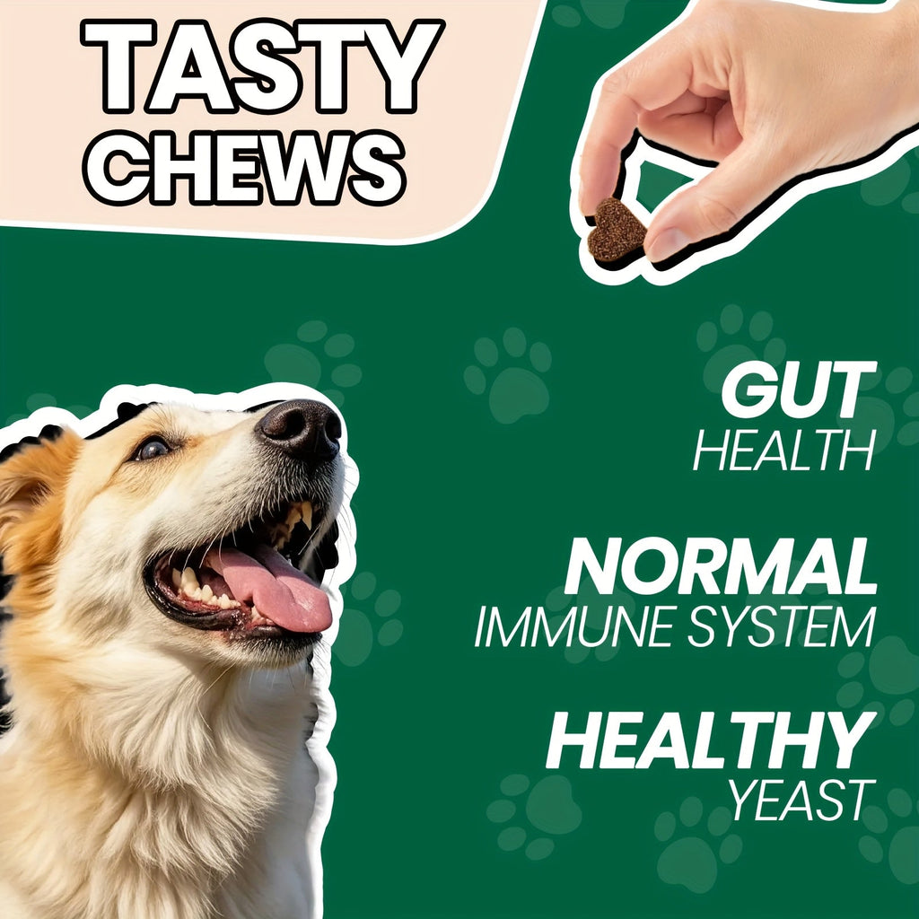 Dog Probiotic Soft Chews 90 Count Chicken Flavor Supports Gut Health Digestion Stool Quality All Breeds Daily Supplement 1 or 3 Bottle Pack