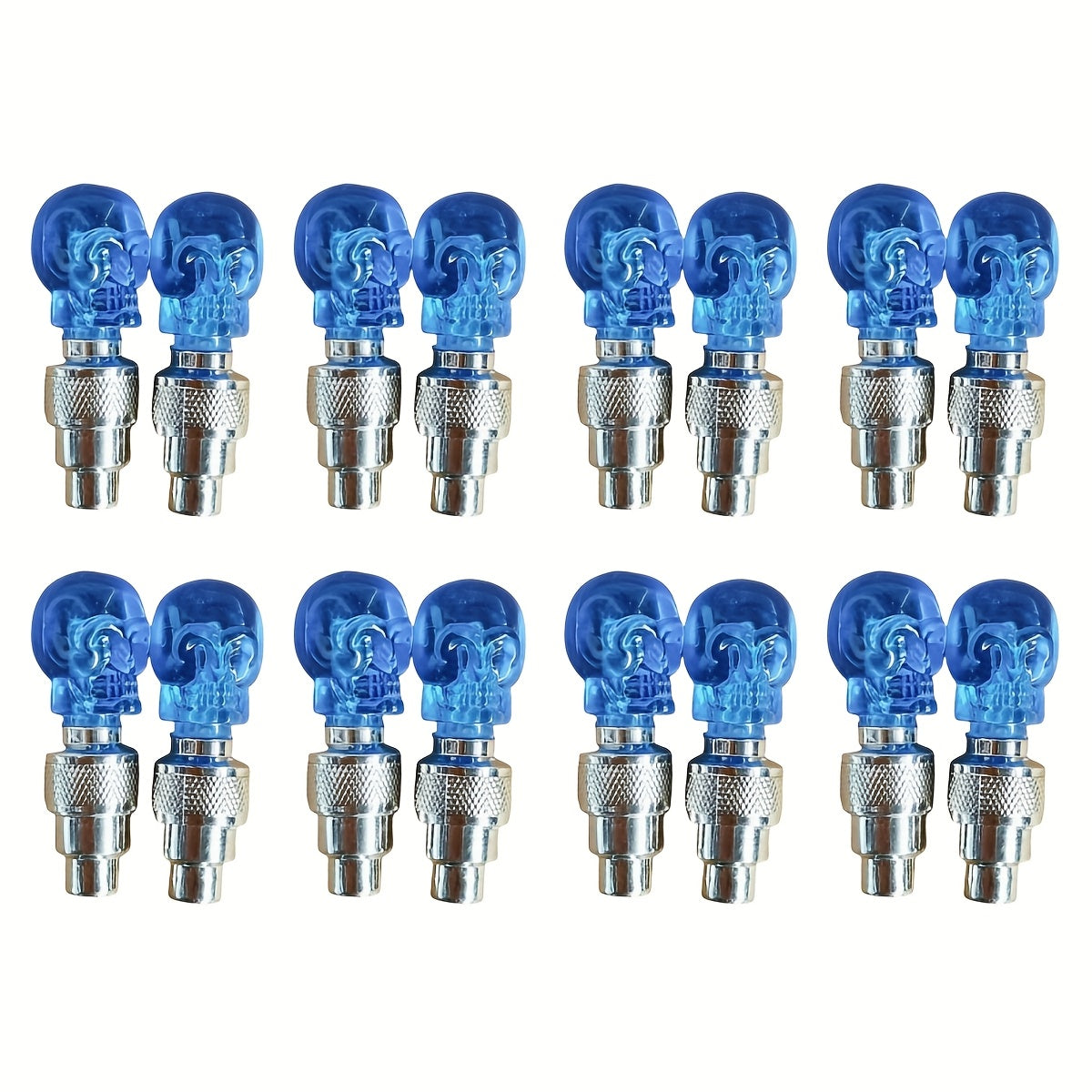 LED Tire Valve Stem Caps with Breathing Light & Running Horse Effect 4/8/16pcs Glow Wheel Valve Core Caps for Car Motorcycle Bike – Wind Fire Wheel Light UV & Explosion Proof – Green Red Blue Skeleton