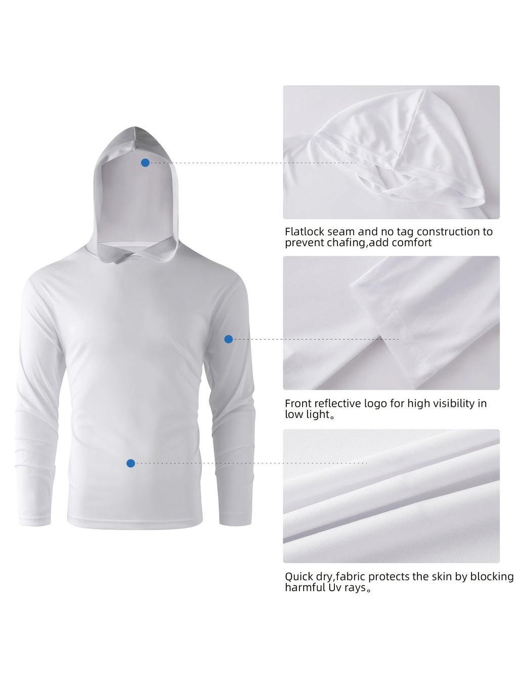 5-Pack Men's Quick-Dry Moisture-Wicking Hooded Sweatshirts Full-Zip Athletic Pullover for Gym Running Outdoor Casual Wear Mixed Colors S-XXXL