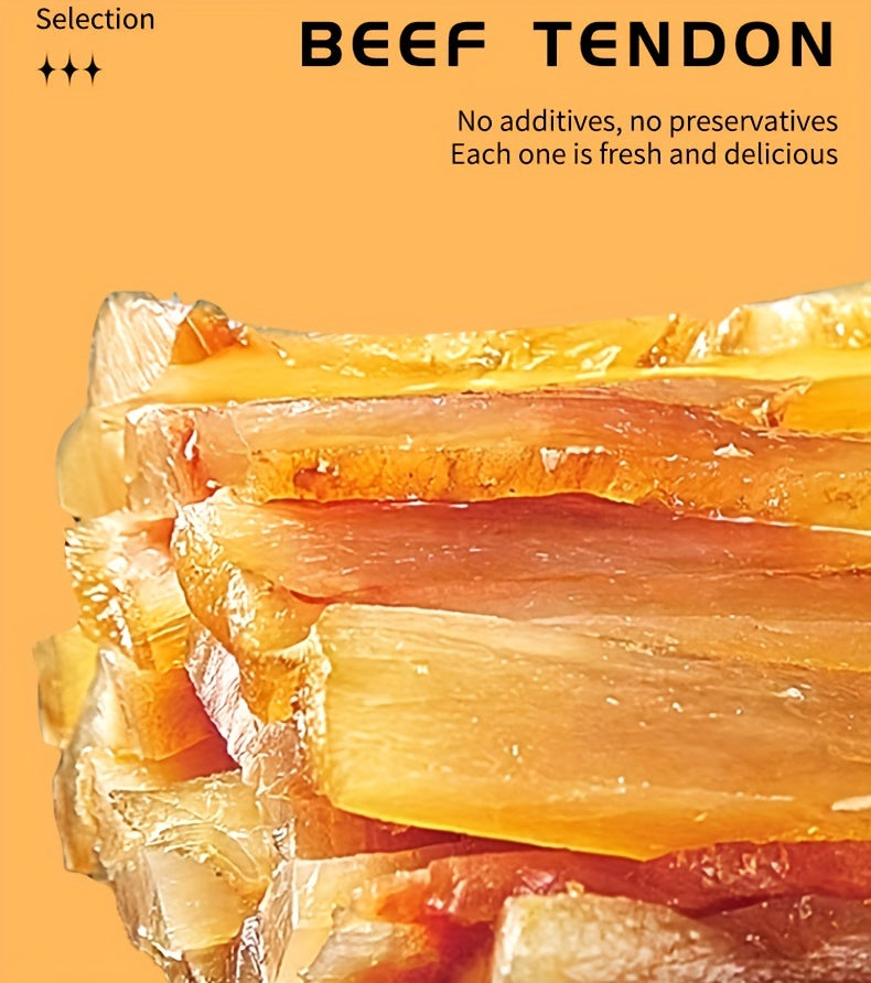 Dried Beef Tendon Dog Chews Natural High-Protein Jerky Treats Chew Sticks for Training Rewards Dental Health All Breeds Small Medium Large Dogs 250g 500g 2-Pack