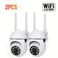 2-Pack 2K QHD WiFi Security Camera PTZ 355° Pan – Dual-Band 2.4G/5G AI Motion Detection & Tracking Color Night Vision Two-Way Audio Cloud & SD Storage Baby Pet Monitor Indoor Home Surveillance