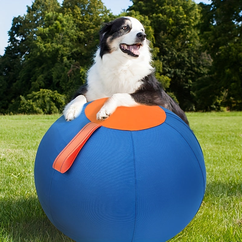 Inflatable Dog Herding Ball Toy Large – Interactive Push & Chase Training Ball for Dogs, Anti-Boredom Exercise for Bulldogs, Golden Retrievers & Australian Shepherds, No Battery