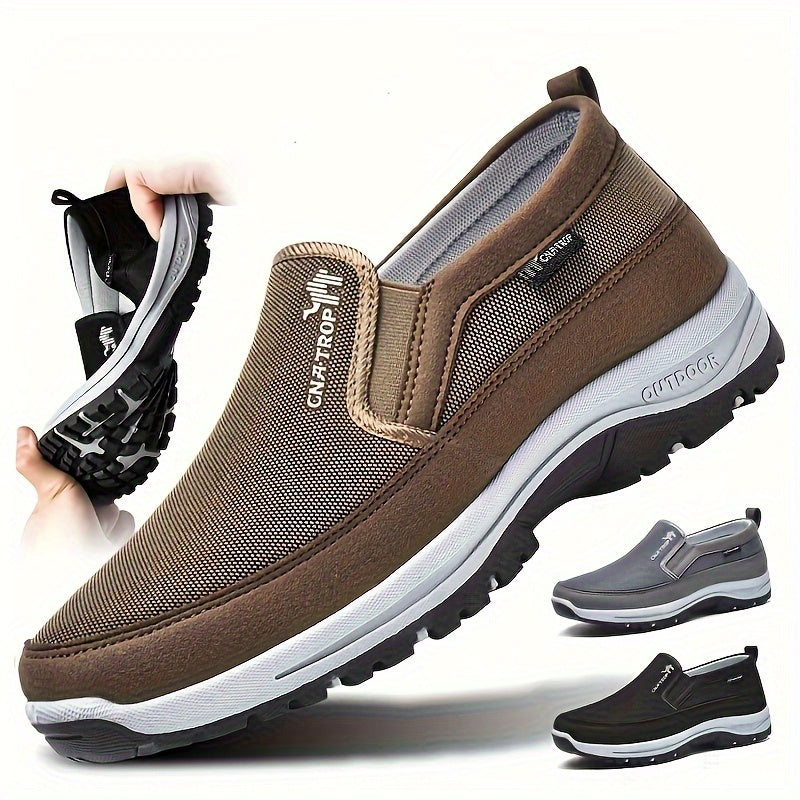 Men's Hiking Shoes Non-Slip Breathable Outdoor Trail Sneakers Lightweight Cushioned Walking Shoes for Men 4 Colors Sizes US 6.5-12.5 Comfortable Trekking Shoes for Camping Adventure Travel