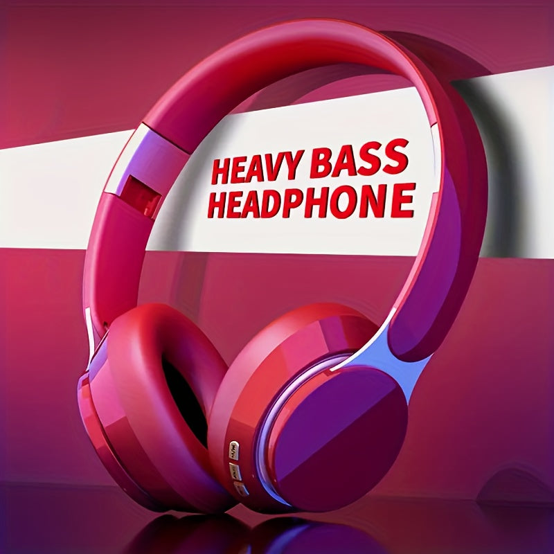 Foldable Wireless Over-Ear Headphones Bluetooth Headset with Mic FM Radio TF Card 3.5mm AUX Soft Noise Cancelling Earpads for Travel Home Office PC Phone – Green White Blue Red