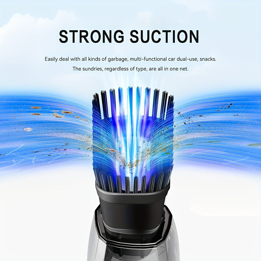 Cordless Handheld Vacuum Cleaner 5000Pa Strong Suction USB Rechargeable Portable Wireless Vacuum for Car Interior Home Office Pet Hair 40dB Low Noise 2000mAh Battery One-Click Dust Empty 6 Colors