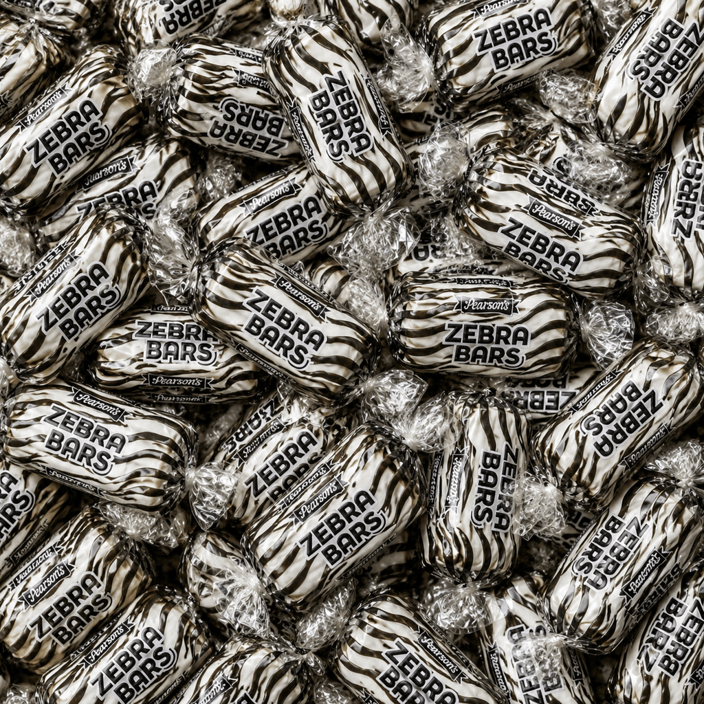 Zebra Bars Crispy Peanut Butter Candy Bars – Crunchy Handmade Peanut Butter Snack Bars, Rich Nutty Flavor, Perfect for Snacking, Gifting, Office Treats & Candy Lovers