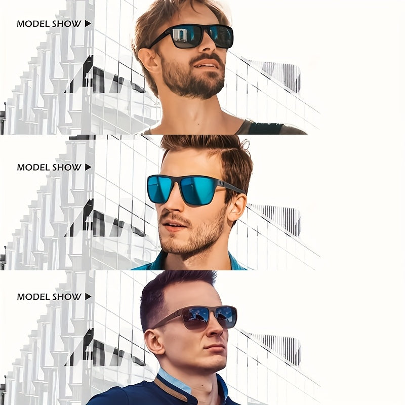 12 Pairs Fashion Sunglasses Bulk Set for Men & Women – Square Retro PC Frame Assorted Colors, UV Protection Party Favors, Beach, Festival & Bachelorette Eyewear Gift