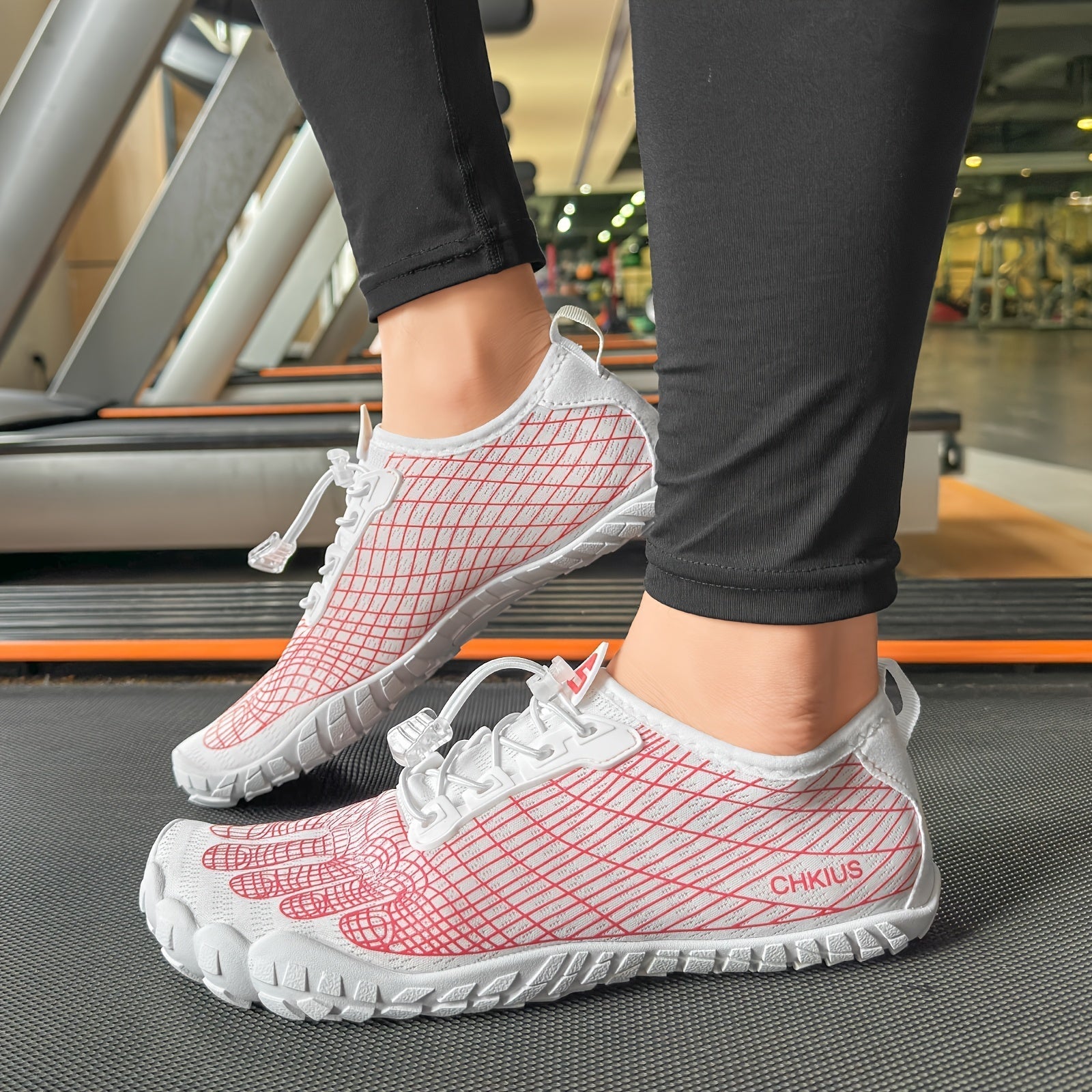 Sporty Striped Unisex Lace-Up Water Shoes – Quick-Dry Non-Slip Rubber Sole Aqua Shoes for Beach Swimming Diving Hiking Yoga Indoor Fitness, 4 Colors, Wide Sizes US 4.5–14