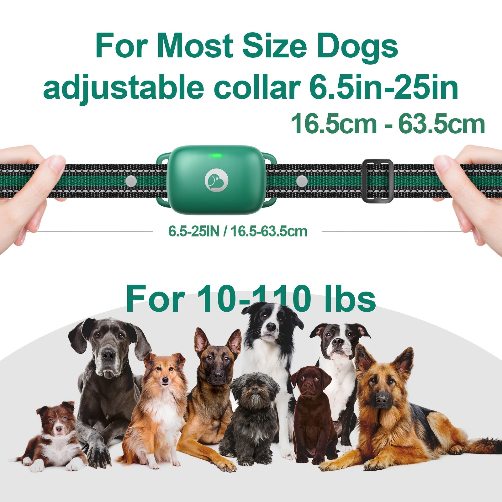 Dog Training Collar with Remote 3 Training Modes Beep Vibration Shock E-Collar for Medium Large Dogs Smart Icon Remote Receiver Function
