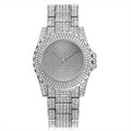 Luxury Rhinestone Quartz Watch for Women – Stainless Steel Strap Sparkle Dial, Elegant Glamorous Wristwatch for Ladies, Perfect Gift for Her on Birthday, Anniversary & Valentine's Day