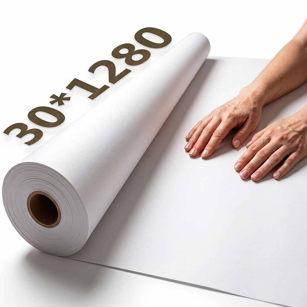 Kraft Paper Roll 80 GSM Heavy Duty for Gift Wrapping Packing Moving Shipping Wall Art Crafts Bulletin Board Floor Cover Table Runner Multiple Sizes Colors Brown White Red Black Pink Green