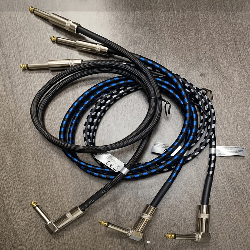 Electric Guitar & Bass Instrument Cable - Noise-Free High-Fidelity 1/4 Inch TS Plug, Durable Flexible Amplifier Cord for Electric Guitar, Bass, Keyboard & Amp, Multiple Lengths & Color Packs