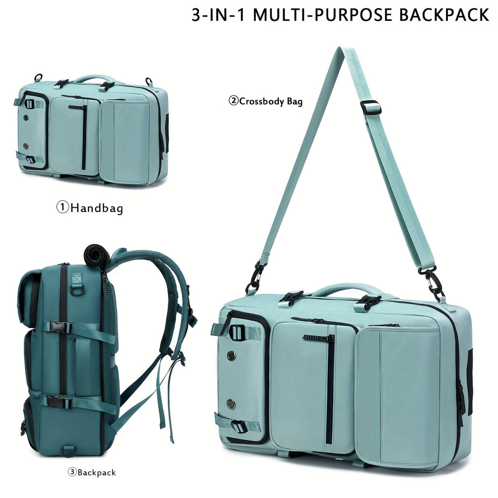 17 Inch Laptop Backpack Large Capacity – Airline Approved Travel Bag with Shoe Compartment, Multi-Pocket Business Work Backpack for Men, Durable Nylon, Hiking & Camping, Small & Large Sizes