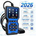 OBD2 Scanner Code Reader Plug-and-Play Car Diagnostic Tool Read Clear Engine Codes Live Data Freeze Frame I/M Readiness Emissions Test All OBDII Vehicles 1996+ No Battery Blue | Nova Mart