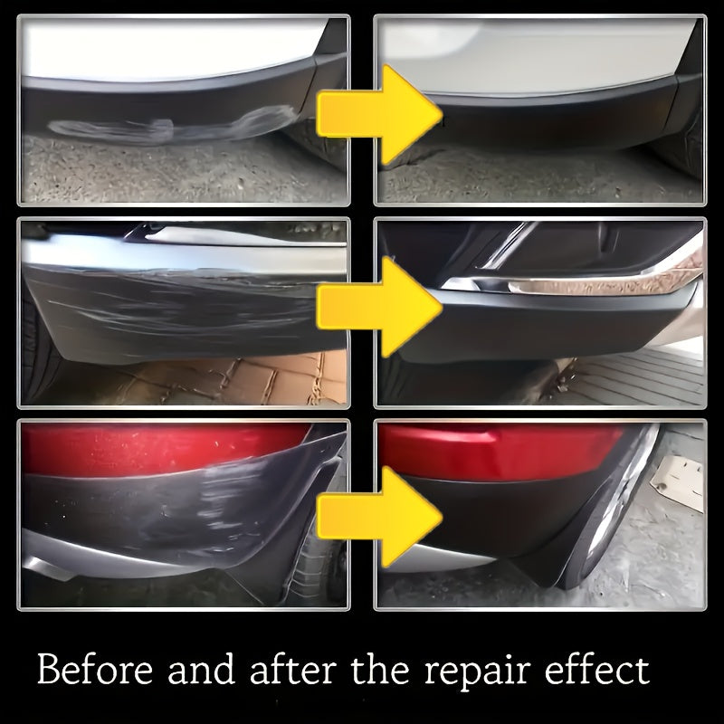 Multi-Functional Car Plastic Repair Wax with Nano Coating – Restores Faded Black Trim & Yellowing, Enhances Dashboard Interior Shine, Protects Tires, Universal Car Plastic Restorer Paste