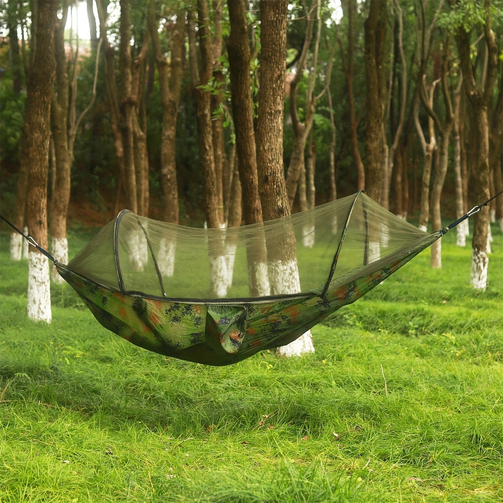3-in-1 Double Camping Hammock with Mosquito Net and Sun Shade – Lightweight Portable Durable, Ideal for Camping Hiking Backpacking Picnicking Parks, 7 Color Options