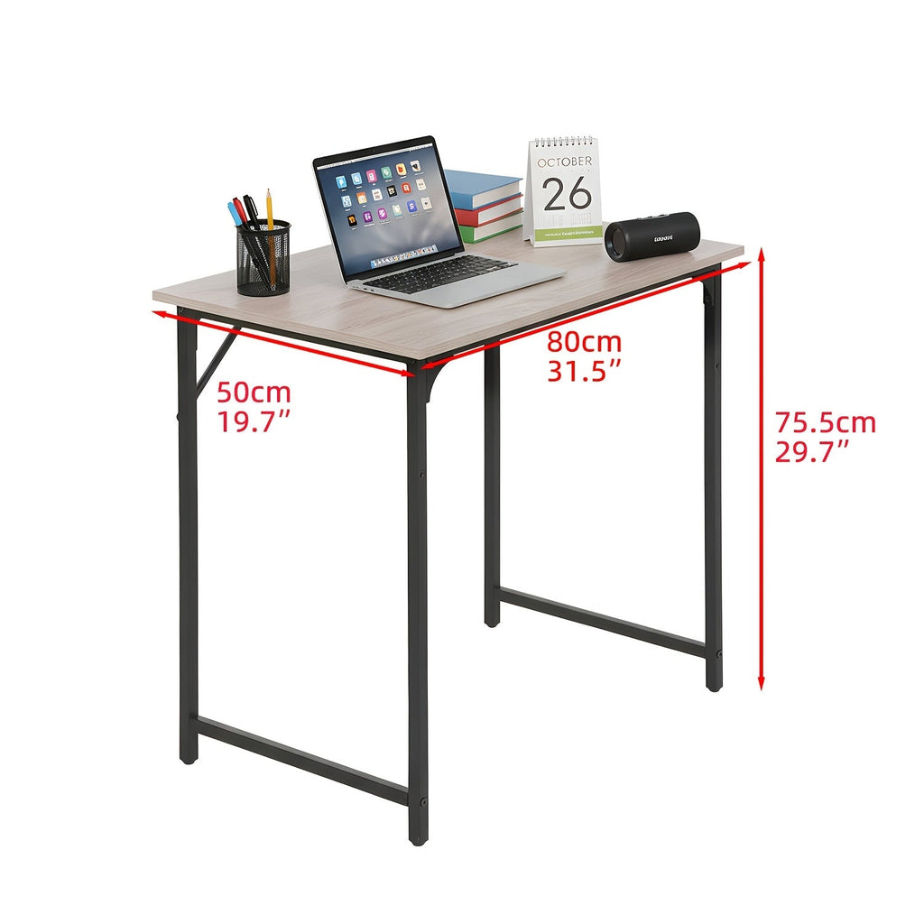 Computer Desk 32/39/47 Inch – Modern Writing & Gaming Desk with Sturdy Metal Frame, Home Office Study Workstation for PC, Laptop & Monitor Setup, 3 Size Options