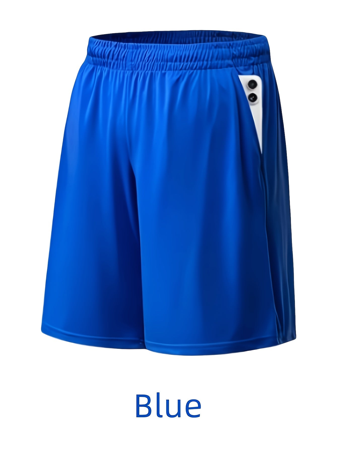 Men's Quick-Dry Athletic Shorts with Pockets & Adjustable Waistband – Lightweight Loose-Fit Training Running Gym Shorts for Men & Teens, 100% Polyester, Solid Colors, Machine Washable, 10-Pack Wholesale