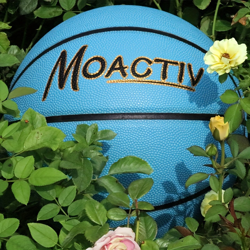 Personalized Engraved Basketball for Grandson & Son – Inspirational Motivational Size 7 PU Basketball with Air Pump, Heartfelt Birthday Christmas Anniversary Gift, Blue Red Gold Black