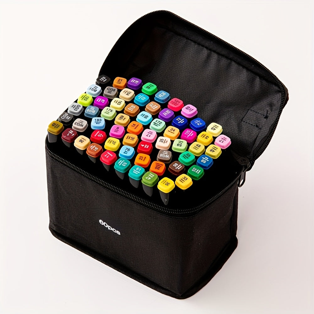 Dual Tip Art Markers Set 45 to 262 Colors with Stand Option – Blendable Alcohol Brush and Fine Tip Markers for Adult Coloring Drawing Sketching Illustration Manga and Painting – Beginner to Professional Artist Supplies