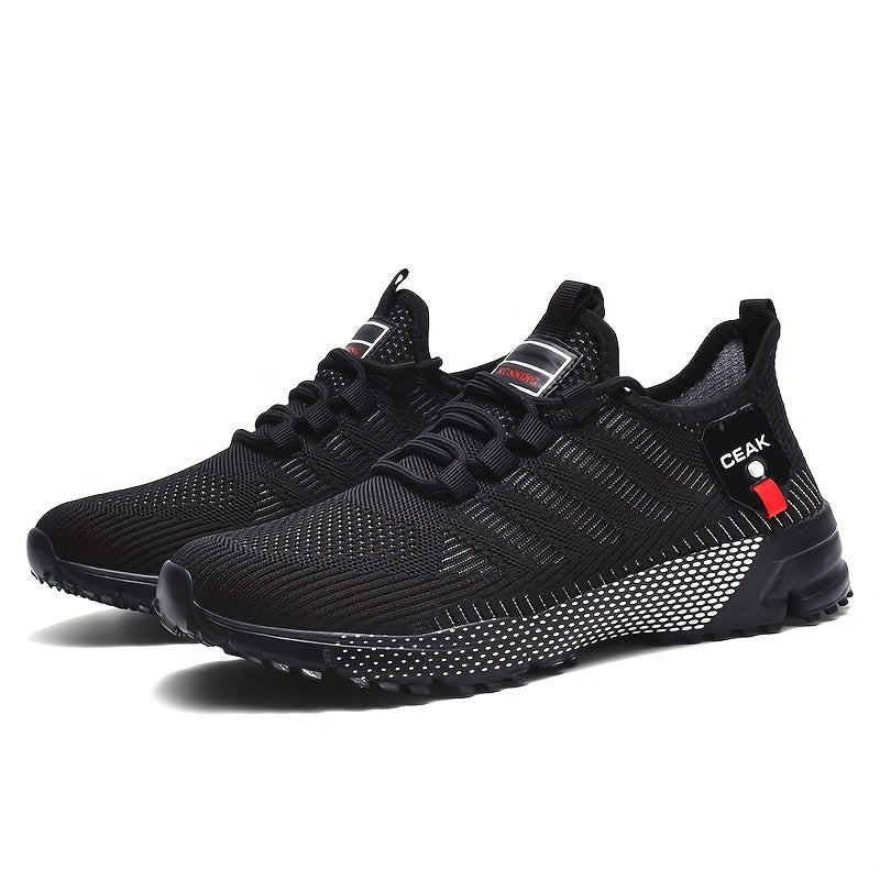 Men's Breathable Mesh Sneakers – Lightweight Non-Slip Low-Cut Athletic Shoes for Running, Jogging, Gym, Outdoor Sports & Daily Casual Wear, Sizes US 6.5–13.5