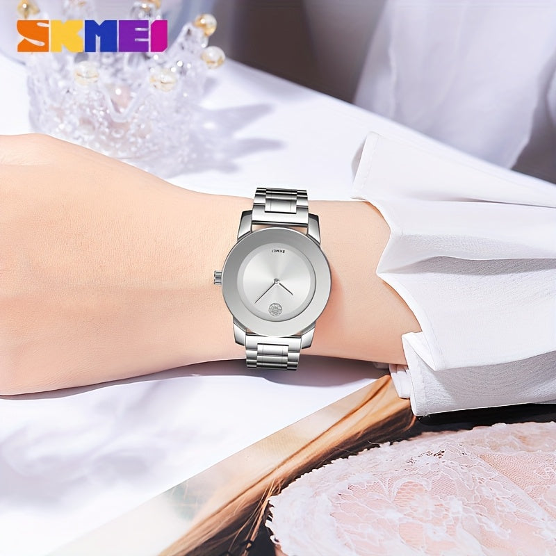 Women's Quartz Watch Round Dial Elegant Analog Wristwatch for Ladies – Party, Daily Wear & Birthday Gift, 6 Colors Available