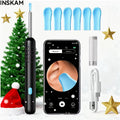 Ear Wax Removal Camera Kit 1080P HD Wi-Fi Otoscope – Wireless Ear Cleaning Tool with 6 Ear Spoons & Tweezers, Rechargeable, Real-Time View for iPhone & Android, Portable Ear Care for Adults & Seniors
