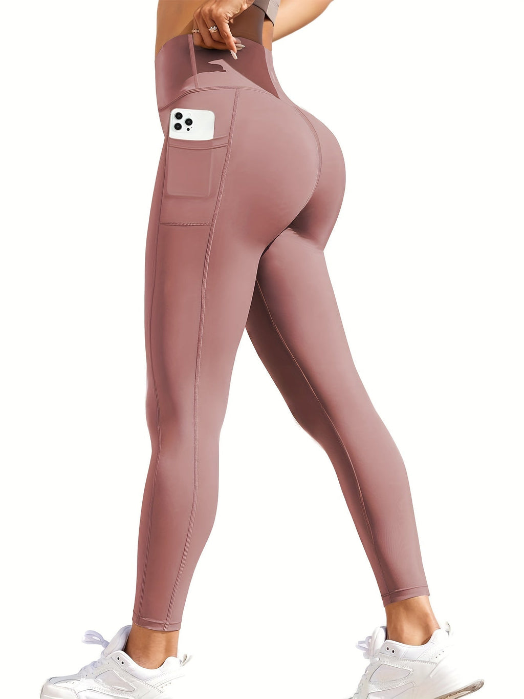 Women's High-Waisted Yoga Leggings 10-Pack Buttery Soft Stretch Full-Length Workout Pants with Pockets – Running Gym Athletic Wear S-XXL