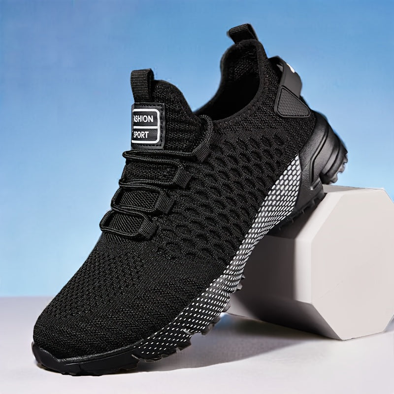 Men's Thick-Soled Non-Slip Sneakers – Lightweight Lace-Up Casual Walking Shoes for Hiking, Outdoor & Daily Wear, Comfortable Low-Top Athletic Sneakers for Men, Spring Autumn Trail Running Shoes