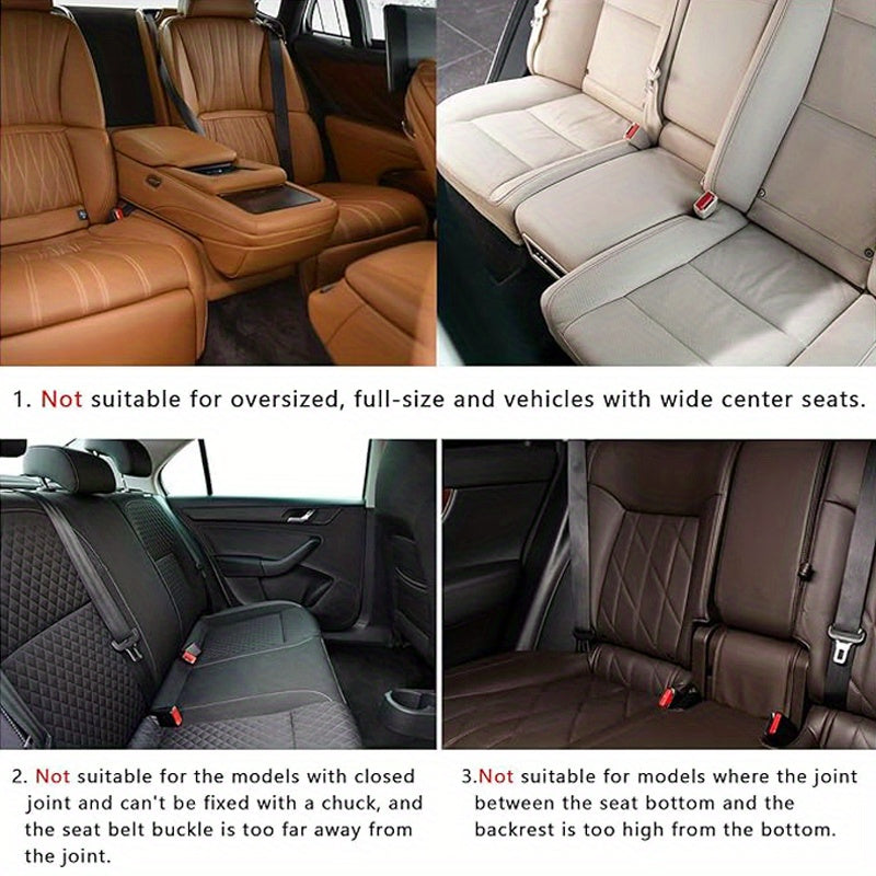 Plush Plaid Car Seat Cushion Protector 3-Piece Set – Thick Warm Memory Foam Pad, Non-Slip Breathable Universal Fit, Hand Washable Lightweight Car Seat Cover for 2 Front + 1 Back Seat, All Seasons