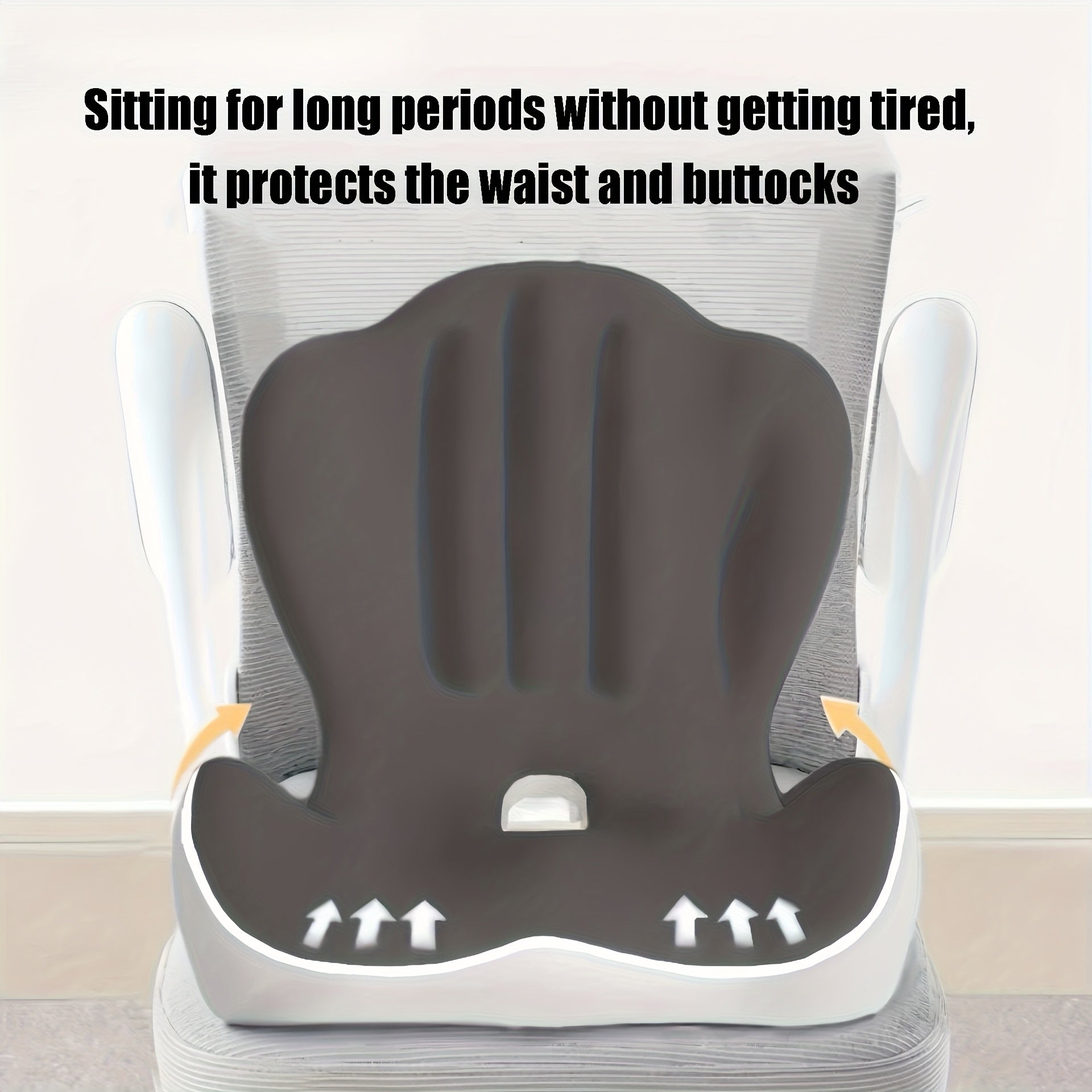 Memory Foam Lumbar Support Cushion for Office Chair & Car Seat – Ergonomic Lower Back & Hip Support Pillow, Breathable Non-Slip Design for Prolonged Sitting Driving Work from Home, 10 Colors