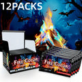 Fire Color Changing Packets 12 or 24 Pack Magic Colorful Flame Packets for Fire Pit Campfire Bonfire Outdoor Fireplace Fun Camping Accessories for Adults Kids Family Party Night