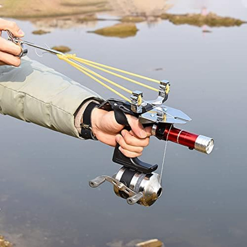 12-Pack Stainless Steel Fishing Slingshot Arrowheads Detachable – Bowfishing Arrow Tips Slingshot Fishing Darts Replacement Broadheads for Bow Fishing Slingshot Shooting Accessories
