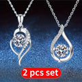 Sparkling Synthetic Zirconia Necklace Set 2-3pcs – Hypoallergenic Delicate Layering Necklaces for Women, Dainty CZ Jewelry for Casual Wear & Parties, Luxury Gift Set with Earring Bundle Option