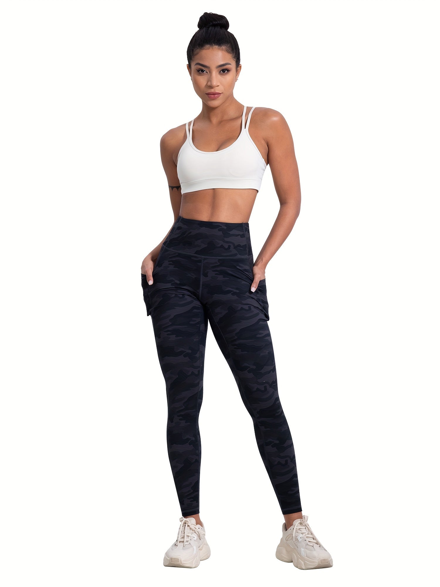 High Waist Leggings with Pockets Women 6 Pack Buttery Soft Tummy Control Yoga Pants Multicolor Sets S-XXL