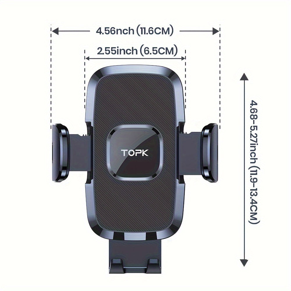 Car Air Vent Phone Mount Universal Hands-Free Holder Adjustable Clamp Cradle Fits All Smartphones iPhone Samsung Android 2024 Upgraded ABS Waterproof Wall Mount Option for Cars Trucks SUVs