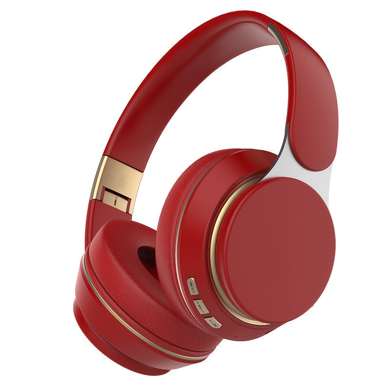 Foldable Wireless Over-Ear Headphones Bluetooth Headset with Mic FM Radio TF Card 3.5mm AUX Soft Noise Cancelling Earpads for Travel Home Office PC Phone – Green White Blue Red