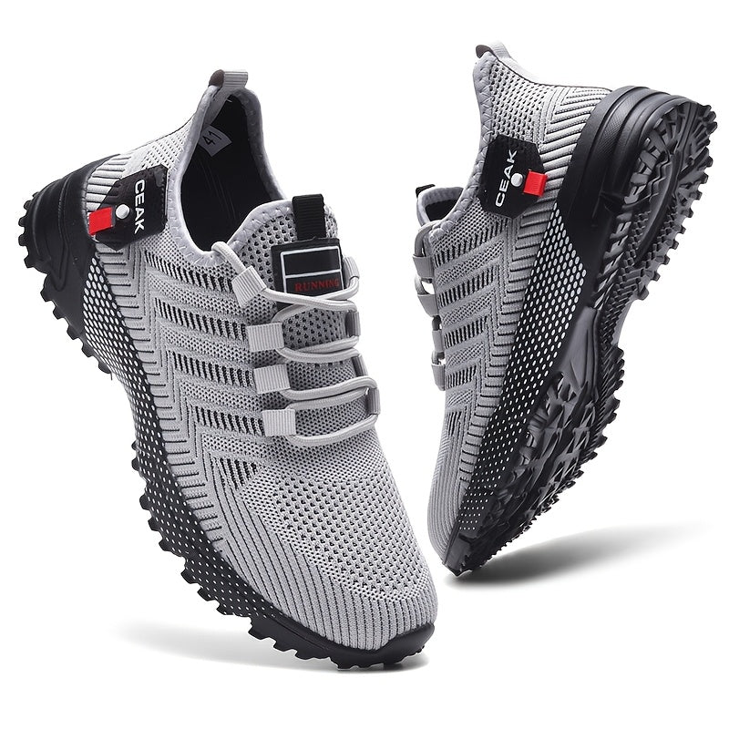 Men's Breathable Mesh Sneakers – Lightweight Non-Slip Low-Cut Athletic Shoes for Running, Jogging, Gym, Outdoor Sports & Daily Casual Wear, Sizes US 6.5–13.5