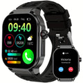 Smartwatch with AI Voice Command 2.1" HD Full Screen Bluetooth 5.3 – 400mAh Battery, Wireless Calls, SMS Alerts, 123+ Sports Modes, Music Playback, Heart Rate & Fitness Tracker for Men Women
