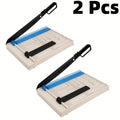 12 Inch Heavy-Duty Guillotine Paper Cutter Trimmer Safety Guard Corner Rounder Laser Grid Non-Slip Base White Photos Cardstock Scrapbook Office Craft Cutting Tool