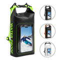 10L Waterproof Dry Bag Roll-Top with Phone Case - Crossbody Shoulder Bag for Kayaking Boating Beach Camping Swimming Fishing Rafting Travel
