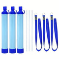 Personal Water Filter Straw Mini Water Purifier Survival Gear for Hiking Camping Travel Emergency Preparedness, Portable Filtration Straw Removes Bacteria & Contaminants - Set 1, 2 & 4 Options