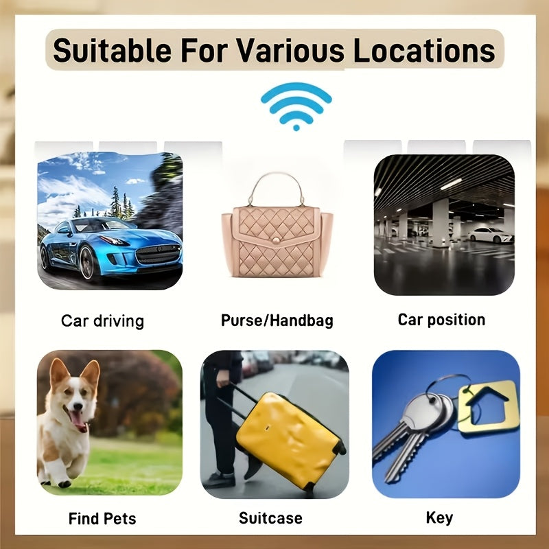 GPS Tracker Real-Time Portable Location Tracking Device – Global Coverage, App Alerts & Magnetic Mount for Cars, Kids, Pets, Keys, Wallets & Luggage | Anti-Lost Compact Mini Tracker | 1pc & 4pc Sets